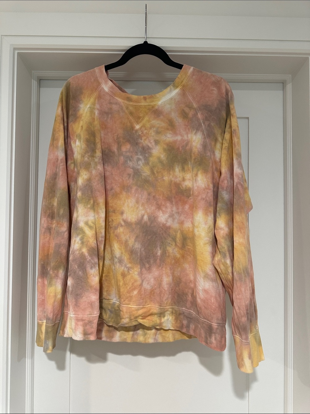 Old Navy Tie-Dye Sweatshirt in Pink, Yellow, Brown